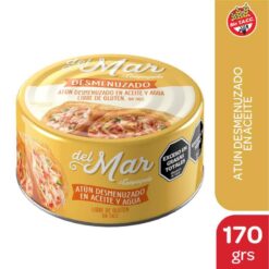 ATUN DESMENUZADO EN ACEITE Y AGUA 170 GMSD