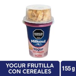 MILKAUT YOGURT C/CEREAL FRUTILLA 155G