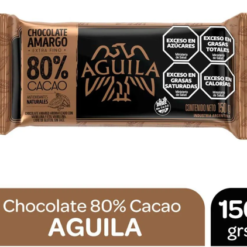 AGUILA 80%  CACAO CHOCOLATE AMARGO