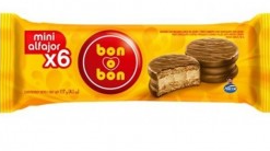 ALFAJOR BON O BON MINI NEGRO X 6