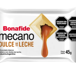 BONAFIDE MECANO DULCE DE LECHE BLANCO 45 GMS