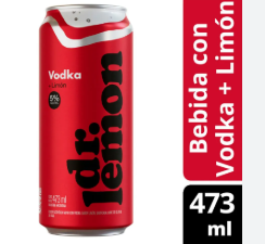 DR LEMON LATA VODKA 473ML