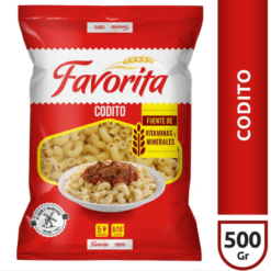 FIDEO FAVORITA CODITOS 500 GMS