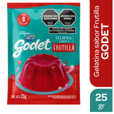 GELATINA FRUTILLA GODET 25G