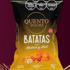 QUENTO BATATAS MOSTAZA Y MIEL 70G