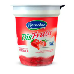 RAMOLAC YOGURT SABOR FRUTILLA CON FRUTA 160 GMS