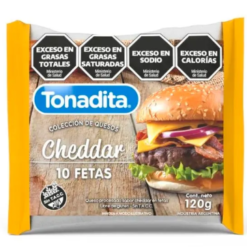 CHEDDAR 10 FETAS TONADITA