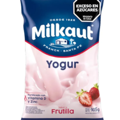 YOGURT FRUTILLA 1 LTS MILKAUT