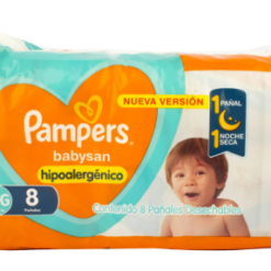PAMPERS  BABYSAN XXG 8 UNIDADES